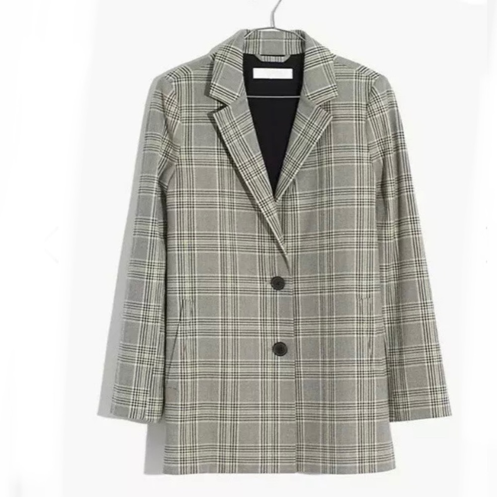 Madewell Dorset Blazer in Cosley Plaid Size Small